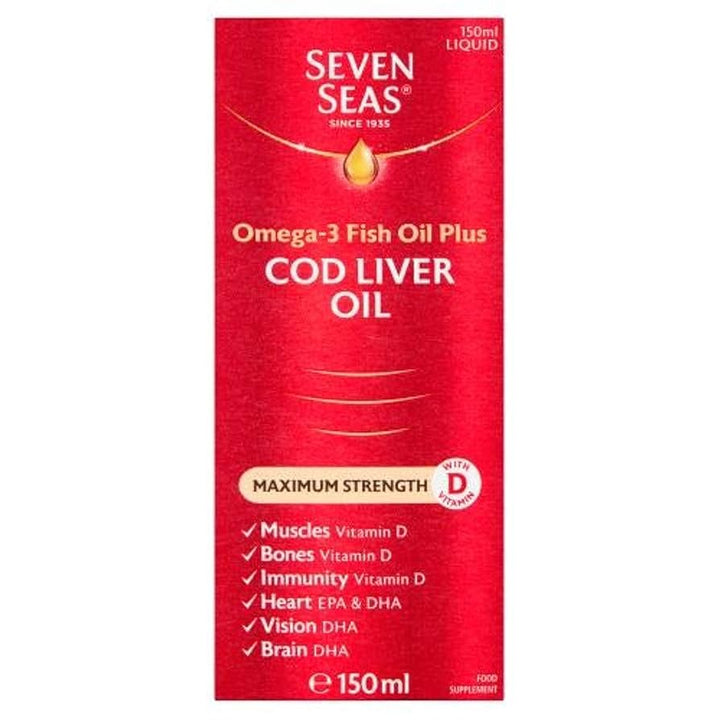Seven Seas Pure Cod Liver Oil Max Strength (150ml)