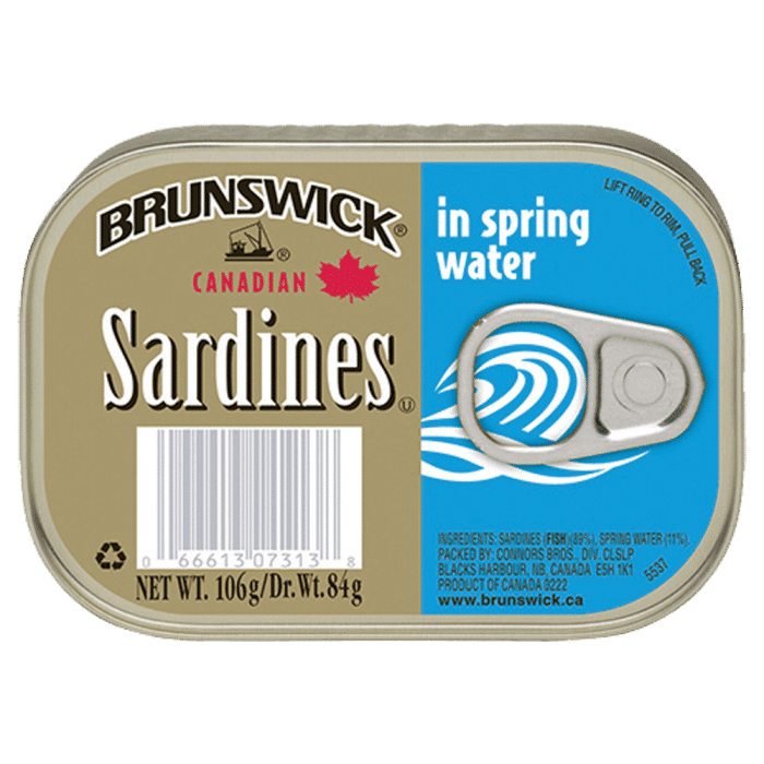 BRUNSWICK SARDINES IN SPRING WATER 3.75OZ