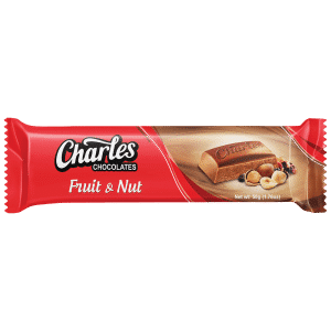 CHARLES CHOCOLATES – FRUIT & NUT 50g