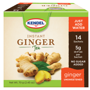 KENDEL INSTANT GINGER TEA WITH NO SUGAR 14 T/B