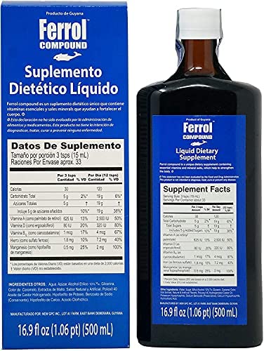 Ferrol Compound Liquid Dietary Supplements (500)ml