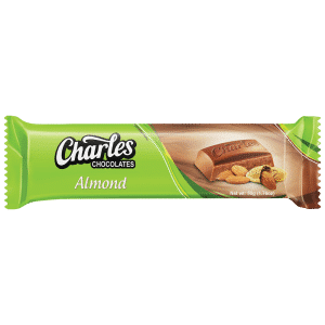 CHARLES CHOCOLATES – ALMOND 60g