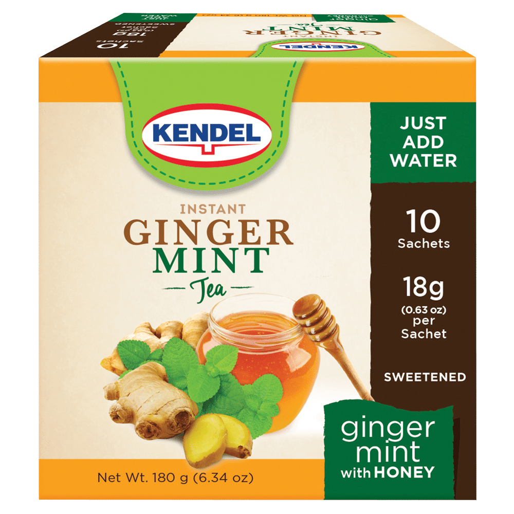 KENDEL INSTANT GINGER *MINT* TEA WITH HONEY 10 T/B