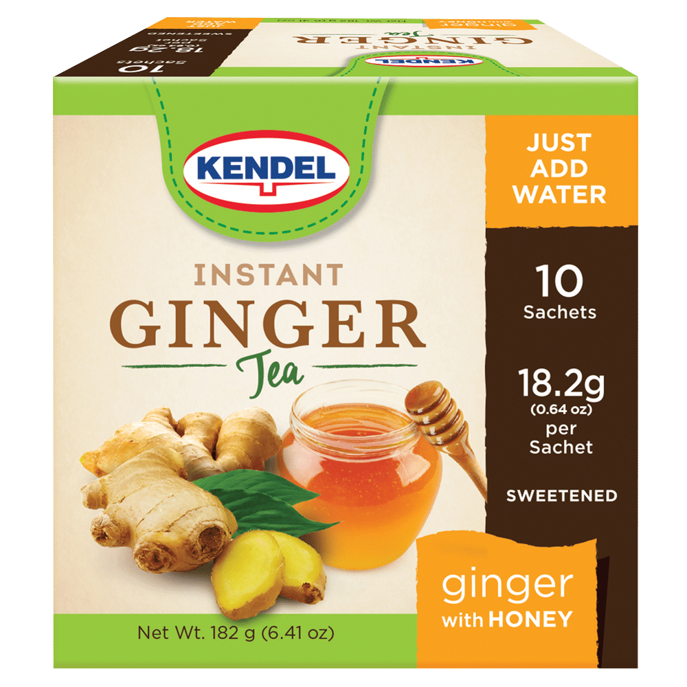 KENDEL INSTANT GINGER TEA WITH HONEY 10 T/B