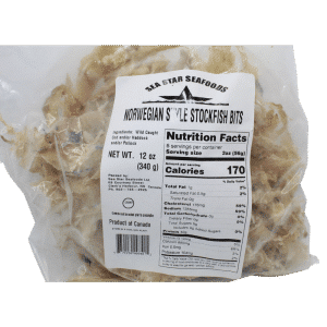 STOCKFISH BITS DRIED B-IN SEA-STAR 12OZ