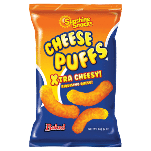 SUNSHINE SNACKS – CHEESE PUFFS 56G