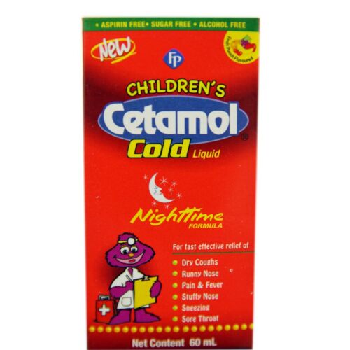 Children Night-time Cetamol Cold Liquid 60ml