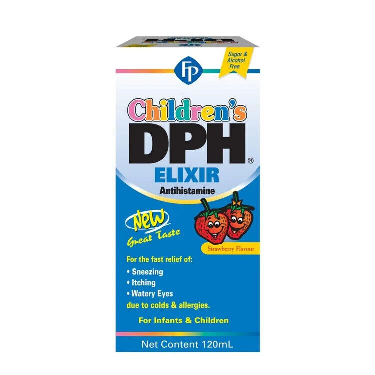 Children's DPH Elixir Antihistamine For Cold & Allergies (120ml)