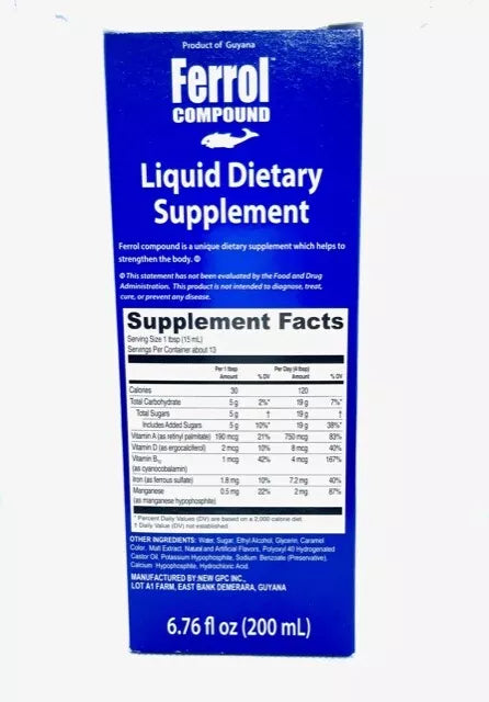 Ferrol Compound Liquid Dietary Supplements (200)ml