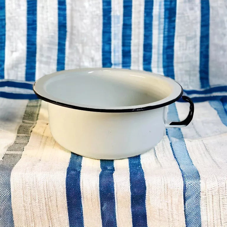 Enamel Chamber Pot Bedpan (12in)