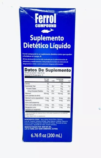 Ferrol Compound Liquid Dietary Supplements (200)ml