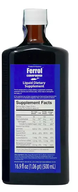 Ferrol Compound Liquid Dietary Supplements (500)ml