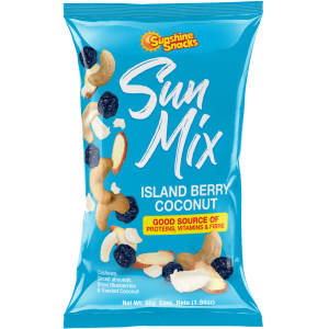 SUNSHINE SNACKS ISLAND BERRY COCONUT 55G