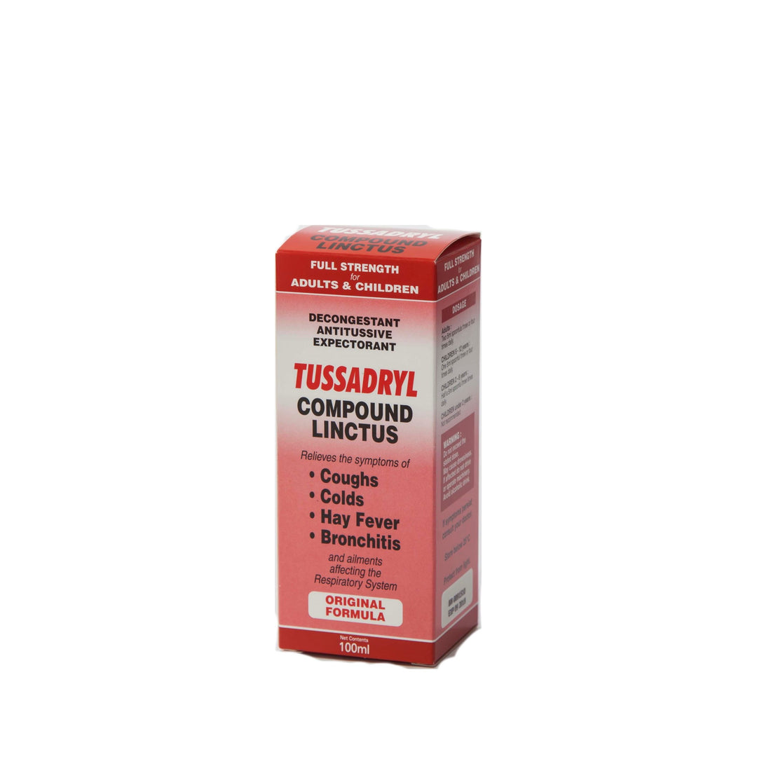 Tussadryl Compound Linctus 100ml Adults